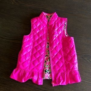 Reversible Lilly Pulitzer Girls Puffer Vest